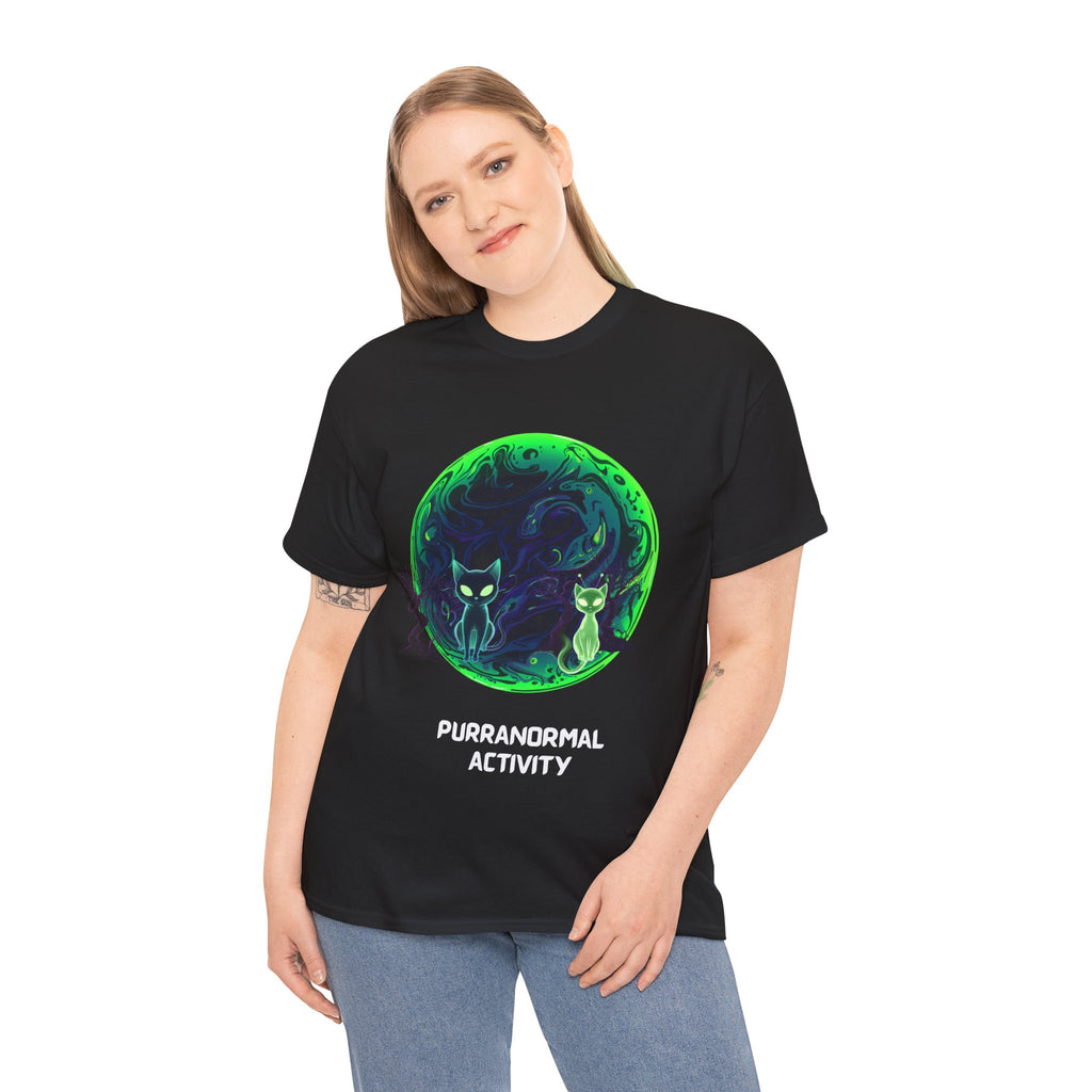 Purranormal Activity T-Shirt — Mystical Cat Moon Halloween Tee