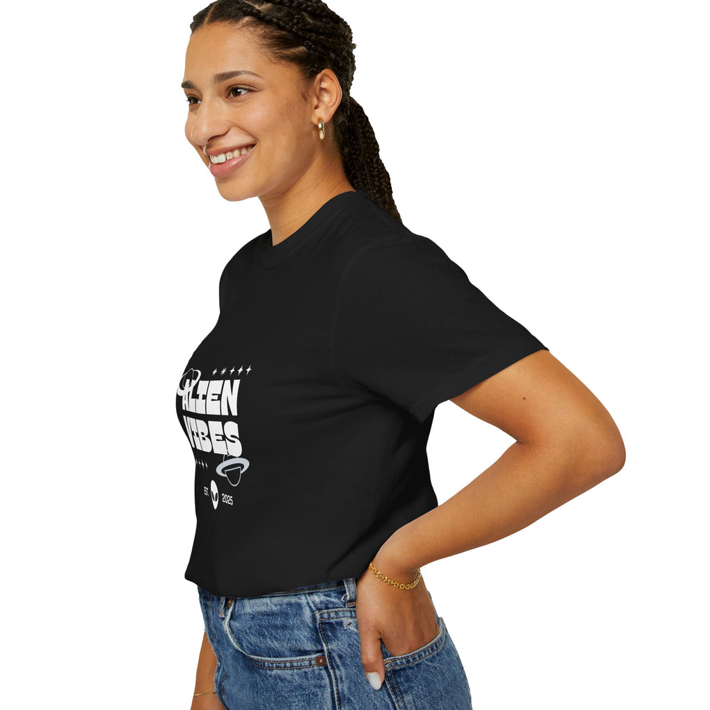 Alien Vibes T-Shirt — Retro Space Graphic Tee