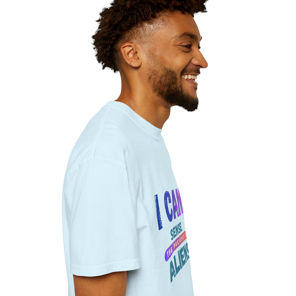 I Can Sense The Presence of Aliens T-Shirt — Funny UFO Alien Graphic Tee