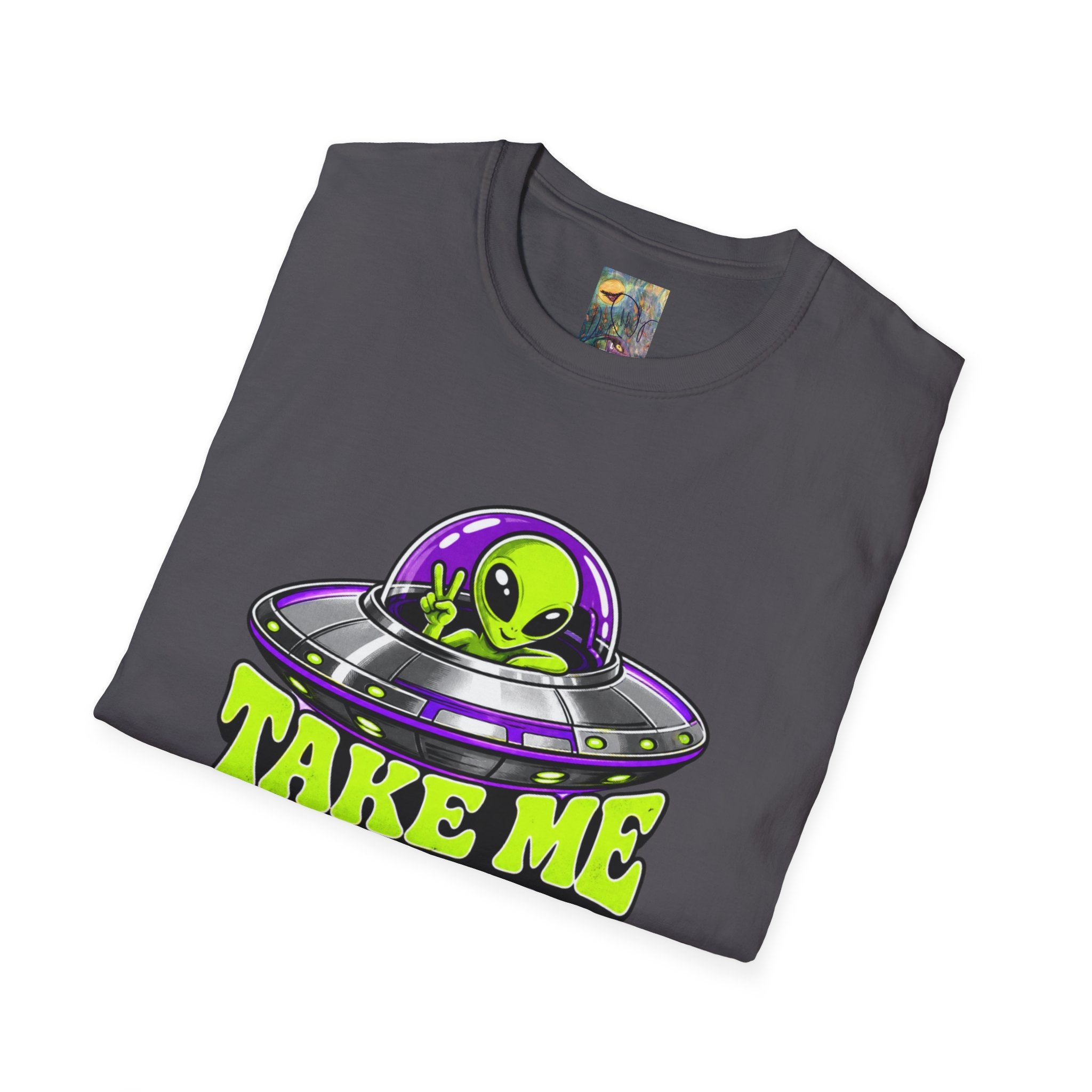 Alien UFO T‑Shirt — "Take Me to Your Dealer" Graphic Tee