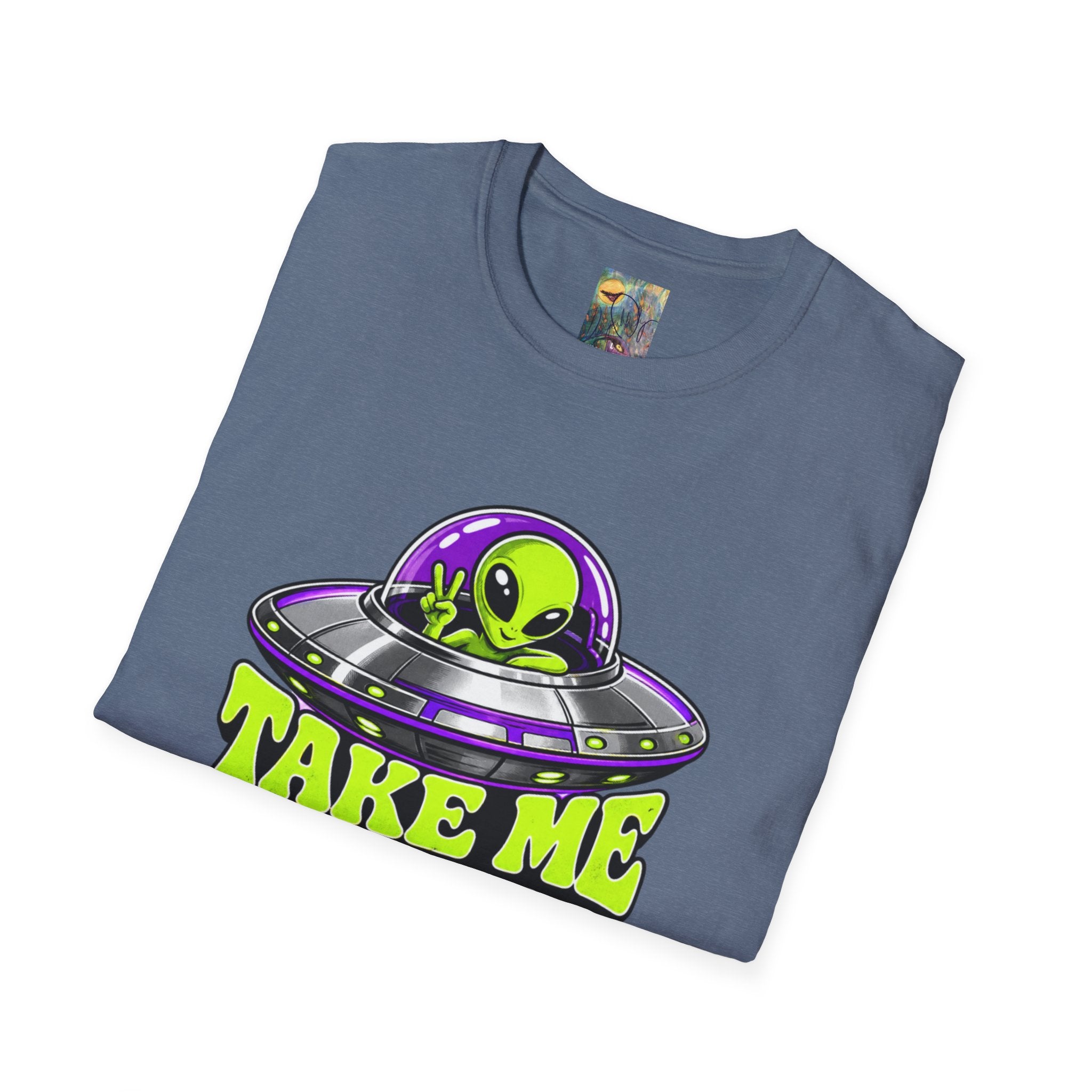 Alien UFO T‑Shirt — "Take Me to Your Dealer" Graphic Tee