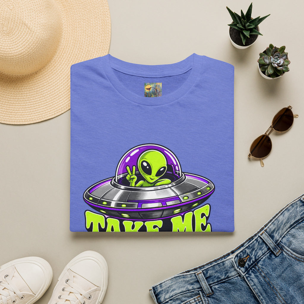 Alien UFO T‑Shirt — "Take Me to Your Dealer" Graphic Tee