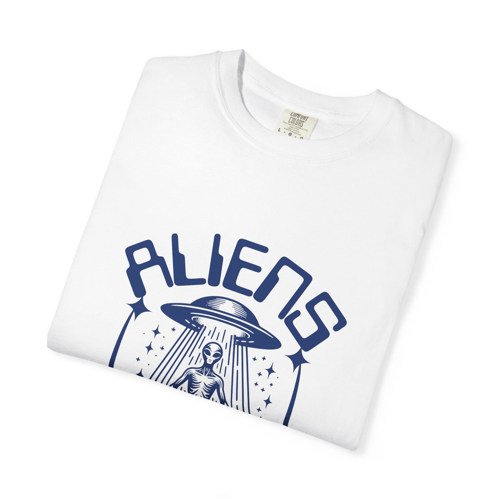 Aliens I Believe They are Already Here Graphic T-Shirt — UFO Abduction Retro Tee