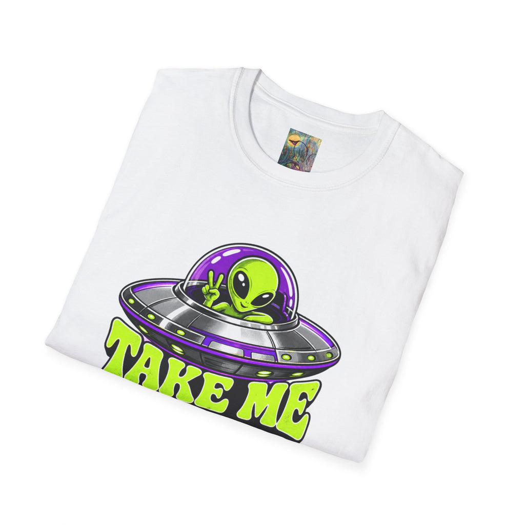Alien UFO T‑Shirt — "Take Me to Your Dealer" Graphic Tee