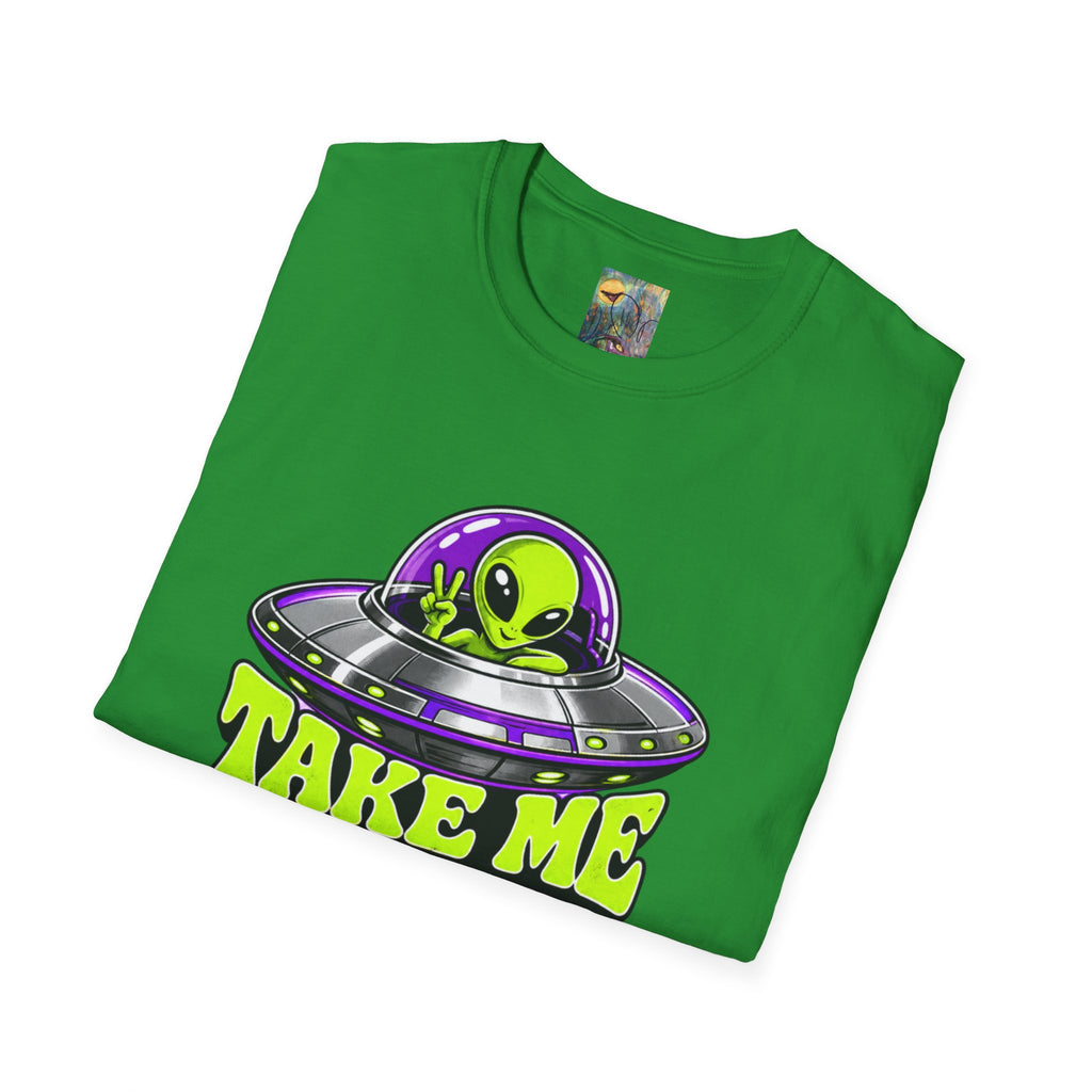 Alien UFO T‑Shirt — "Take Me to Your Dealer" Graphic Tee