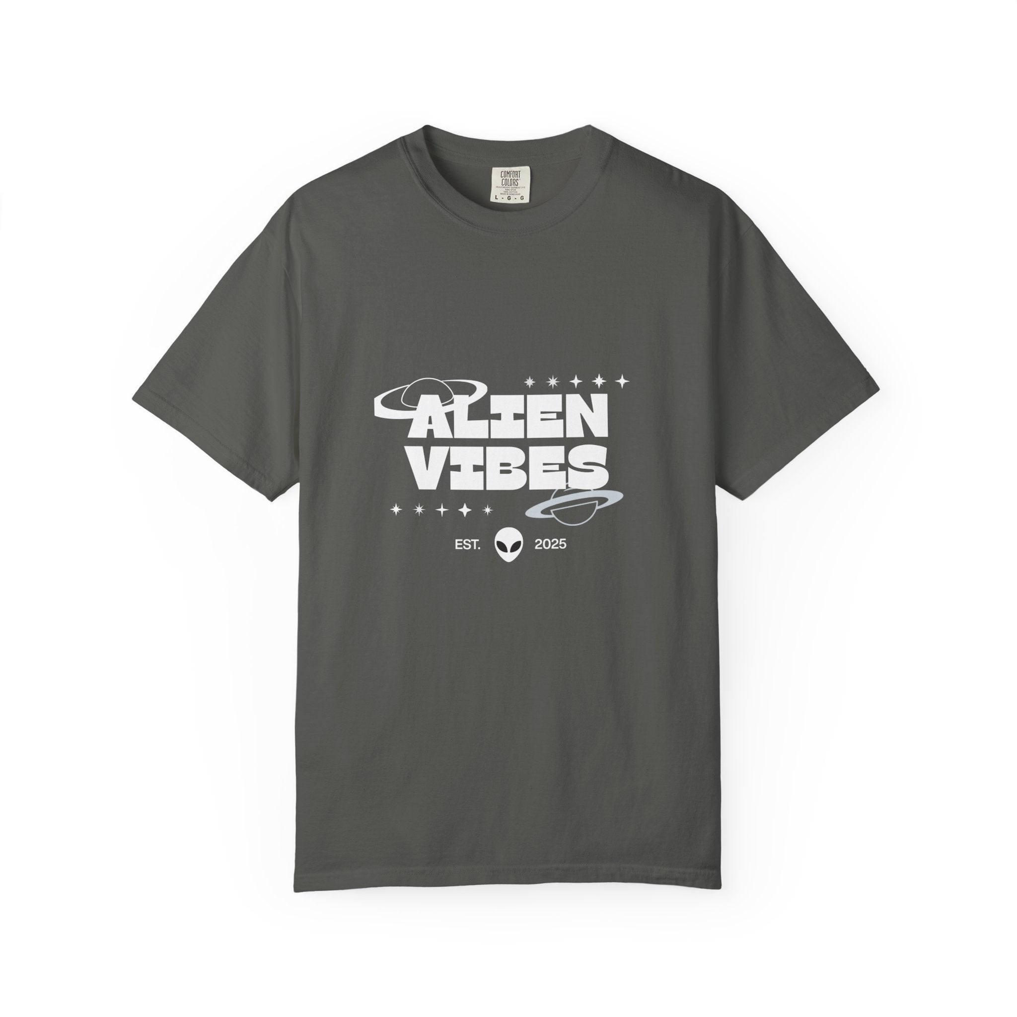 Alien Vibes T-Shirt — Retro Space Graphic Tee