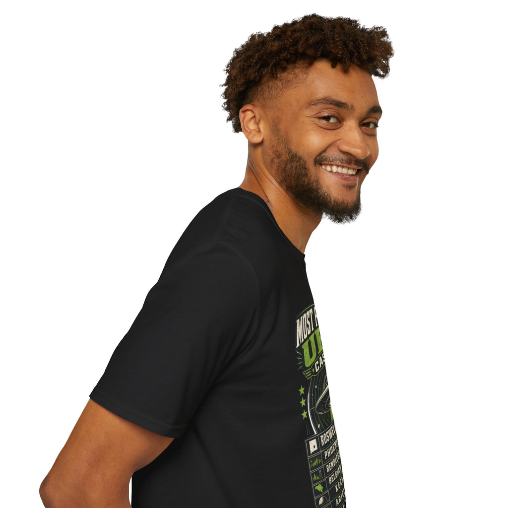 Most Famous UFO Cases T-Shirt — Roswell & Top Alien Encounters Tee