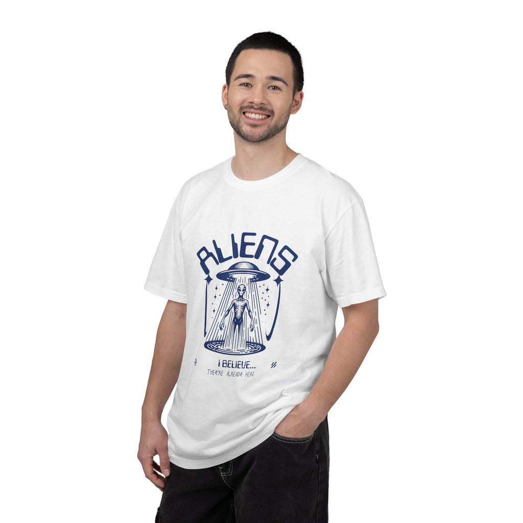 Aliens I Believe They are Already Here Graphic T-Shirt — UFO Abduction Retro Tee