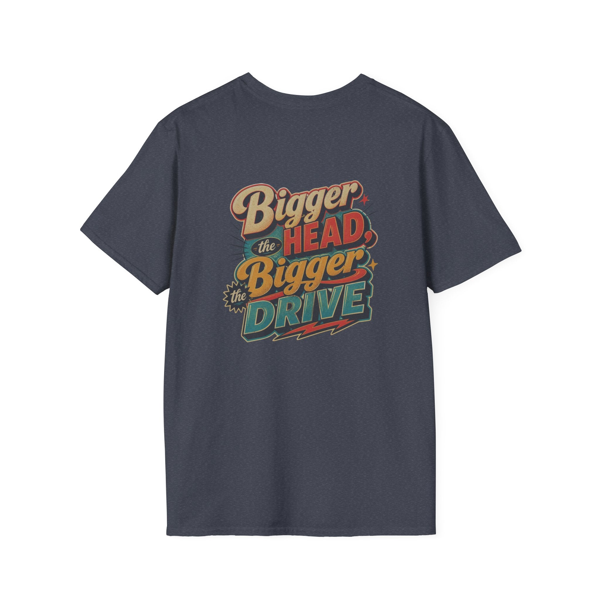 Alien Golfer T‑Shirt : The Bigger the Head, The Bigger the Drive"— Vintage Space Golf Graphic Tee