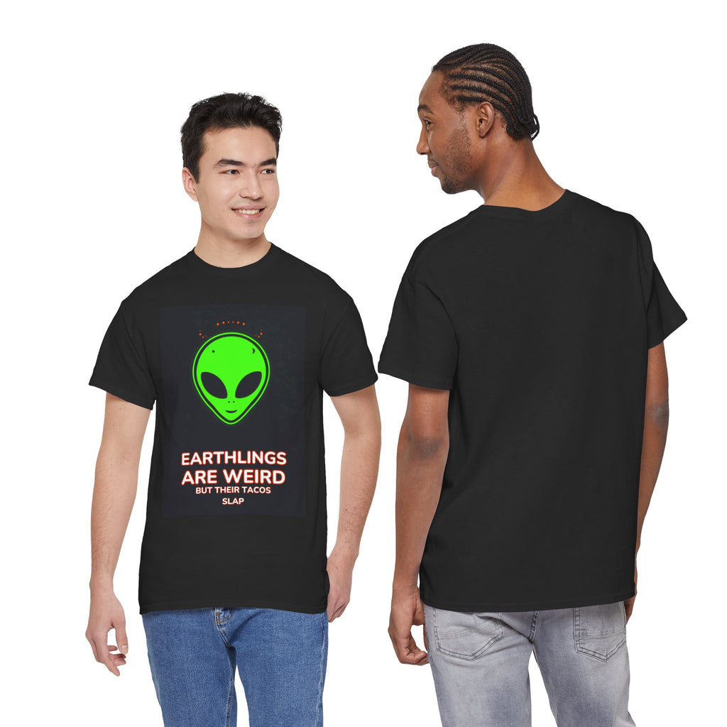 Alien tacos tee back view