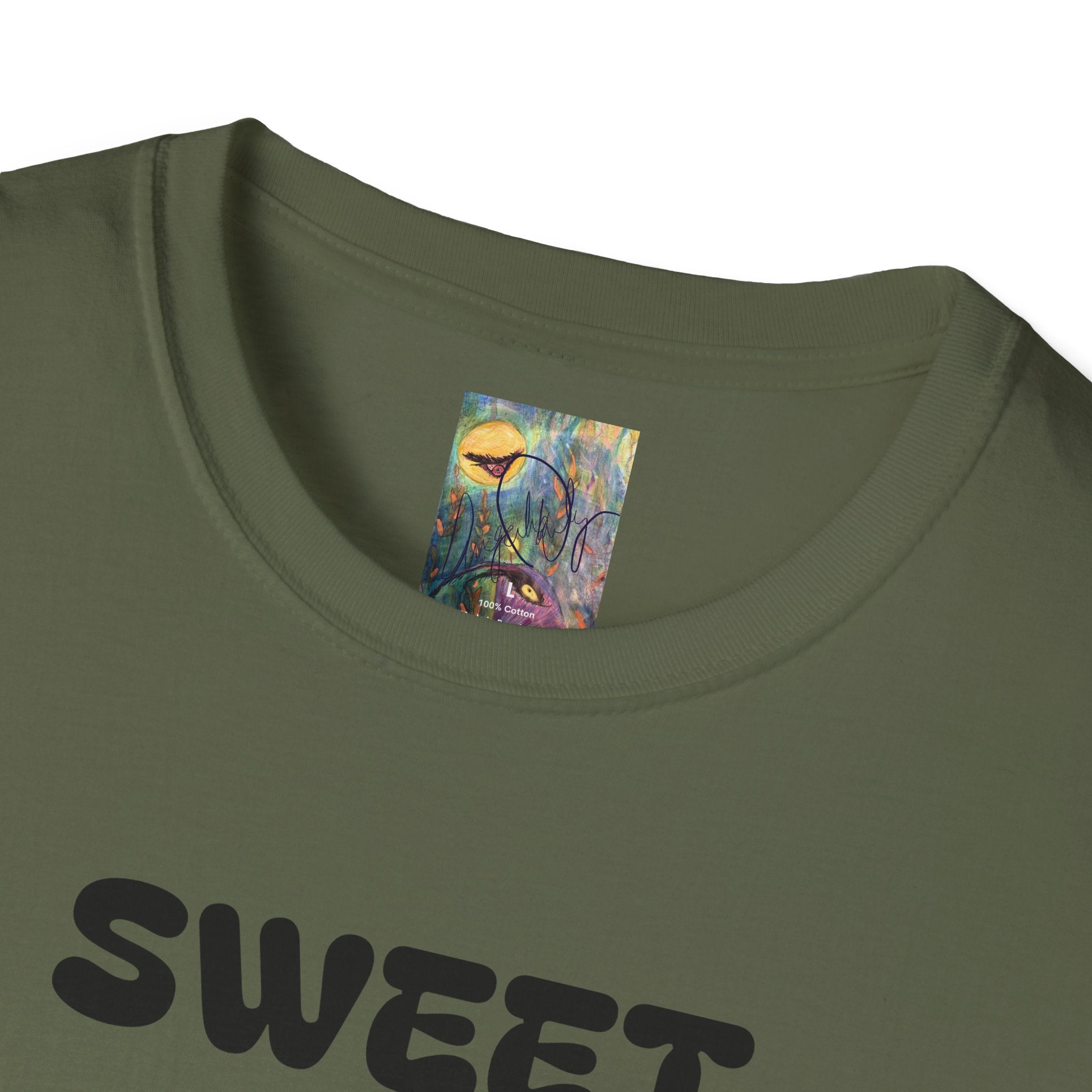 Sweet Dreams T-Shirt — Olive Alien Forest Graphic Tee