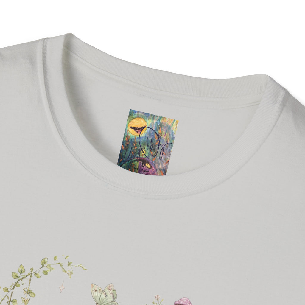 Alien Cottage Tee — Whimsical Floral Alien Garden T-Shirt