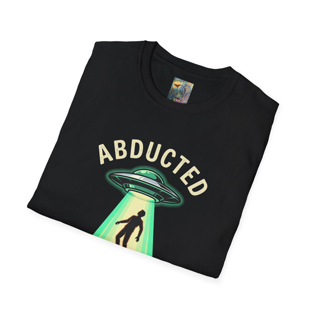 "Well That Escalated Quickly" Abducted UFO Tee — Retro Alien Abduction Graphic T-Shirt