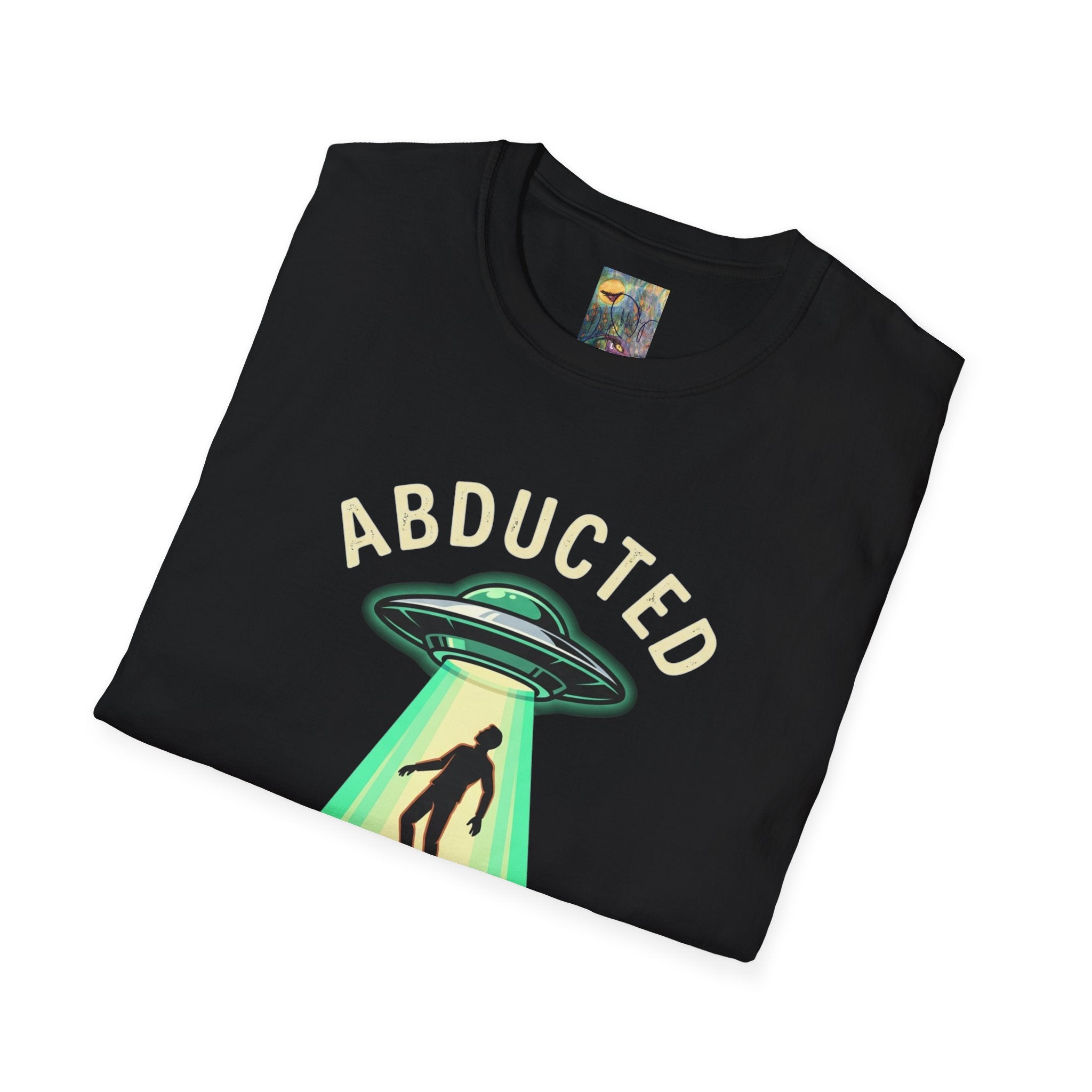 "Well That Escalated Quickly" Abducted UFO Tee — Retro Alien Abduction Graphic T-Shirt