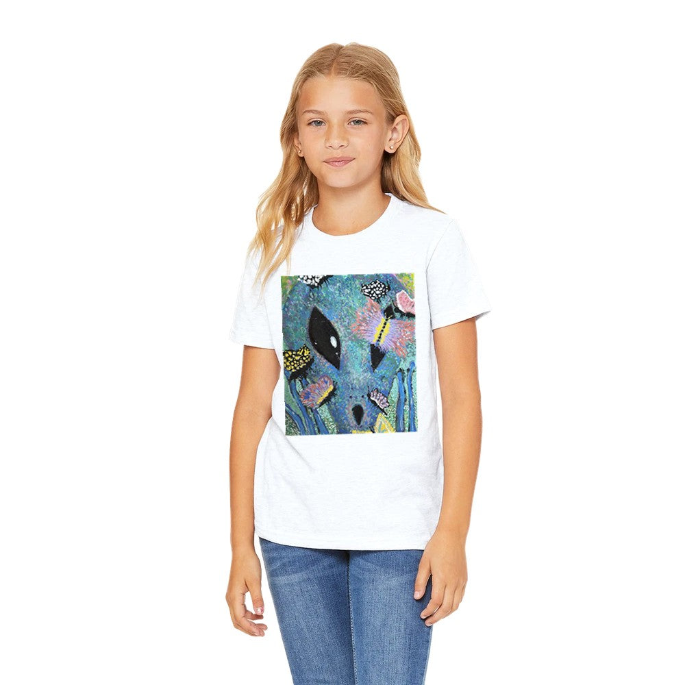 Alien scientist kids t-shirt back view